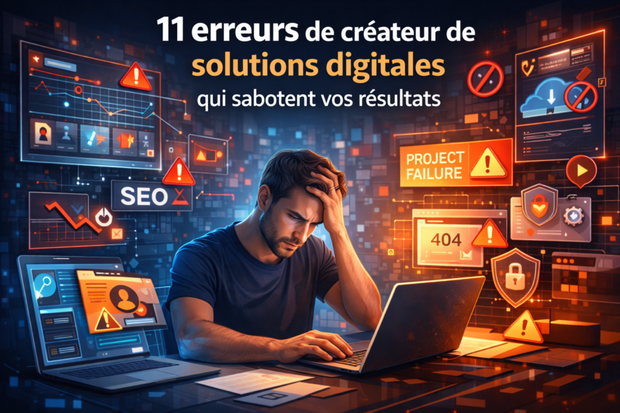 11 erreurs de créateur de solutions digitales qui sabotent vos résultats