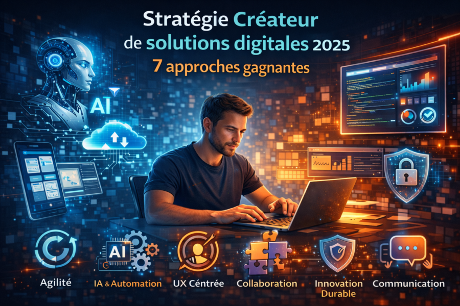 Stratégie Créateur de solutions digitales 2025 : 7 approches gagnantes