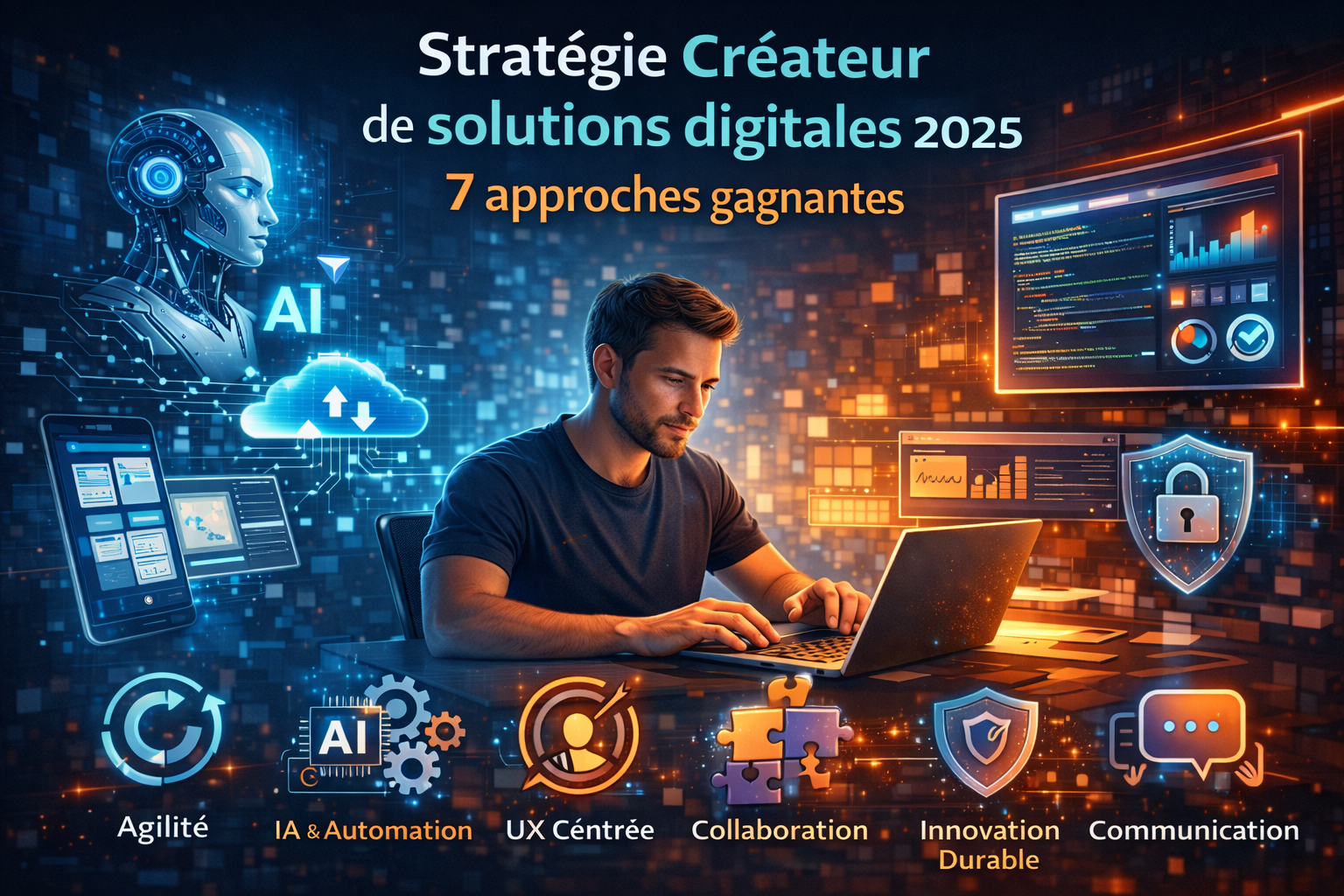 Stratégie Créateur de solutions digitales 2025 : 7 approches gagnantes