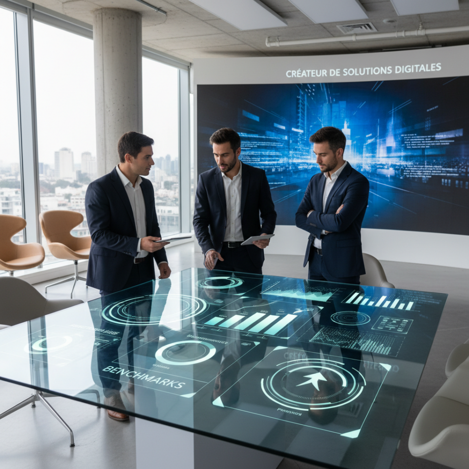 Métriques clés et références sectorielles pour évaluer votre Créateur de solutio - Créateur de solutions digitales, benchmark