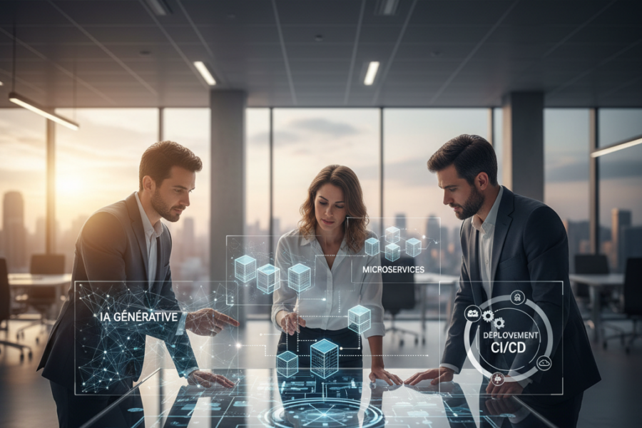 Découvrez les stratégies et outils essentiels pour injecter l'intelligence artif - iagénérative, microservices, déploiementci