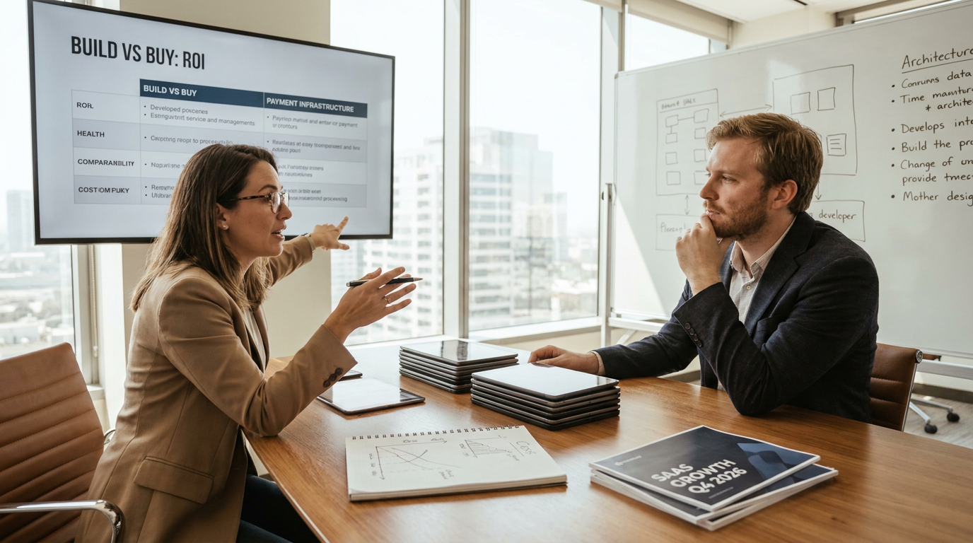 Build vs Buy en 2027 : Analyse du ROI comparé pour l&rsquo;infrastructure de paiement des SaaS